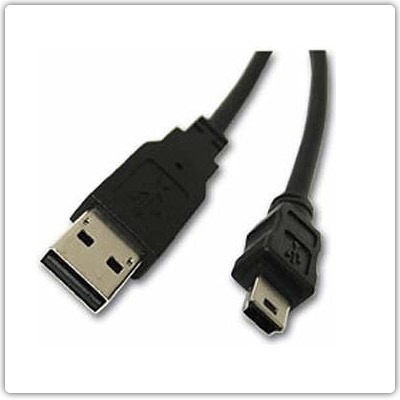 Cable Usb A Mini Usb 5 Pines Corto Azul